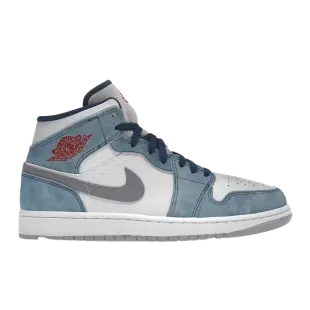 Jordan 1 Mid - French Blue Fire Red
