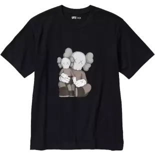 KAWS x Uniqlo - Sleeve Graphic Tshirt Black